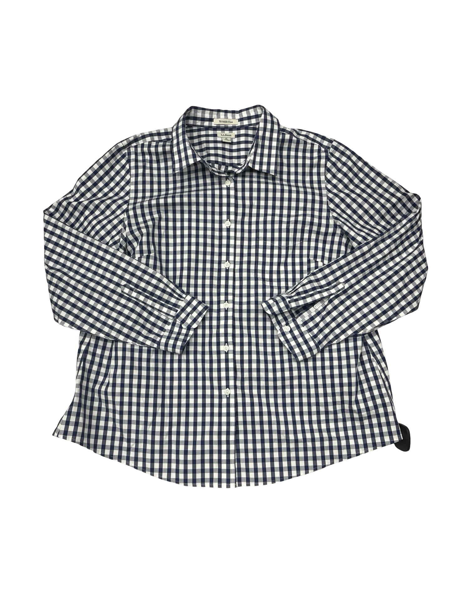 Top Ls By L.L. Bean In Checkered Pattern, Size:1X