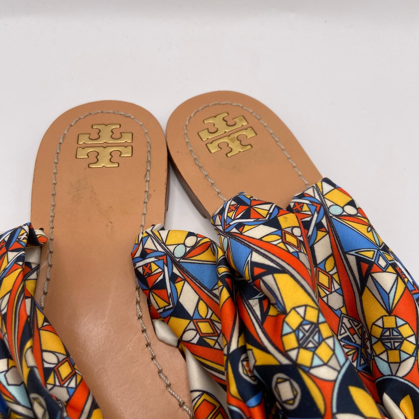 Sandals Designer By Tory Burch In Blue, Size: 7