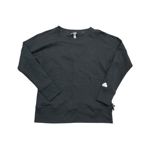 Athletic Sweatshirt Crewneck By Adidas In Black, Size:M