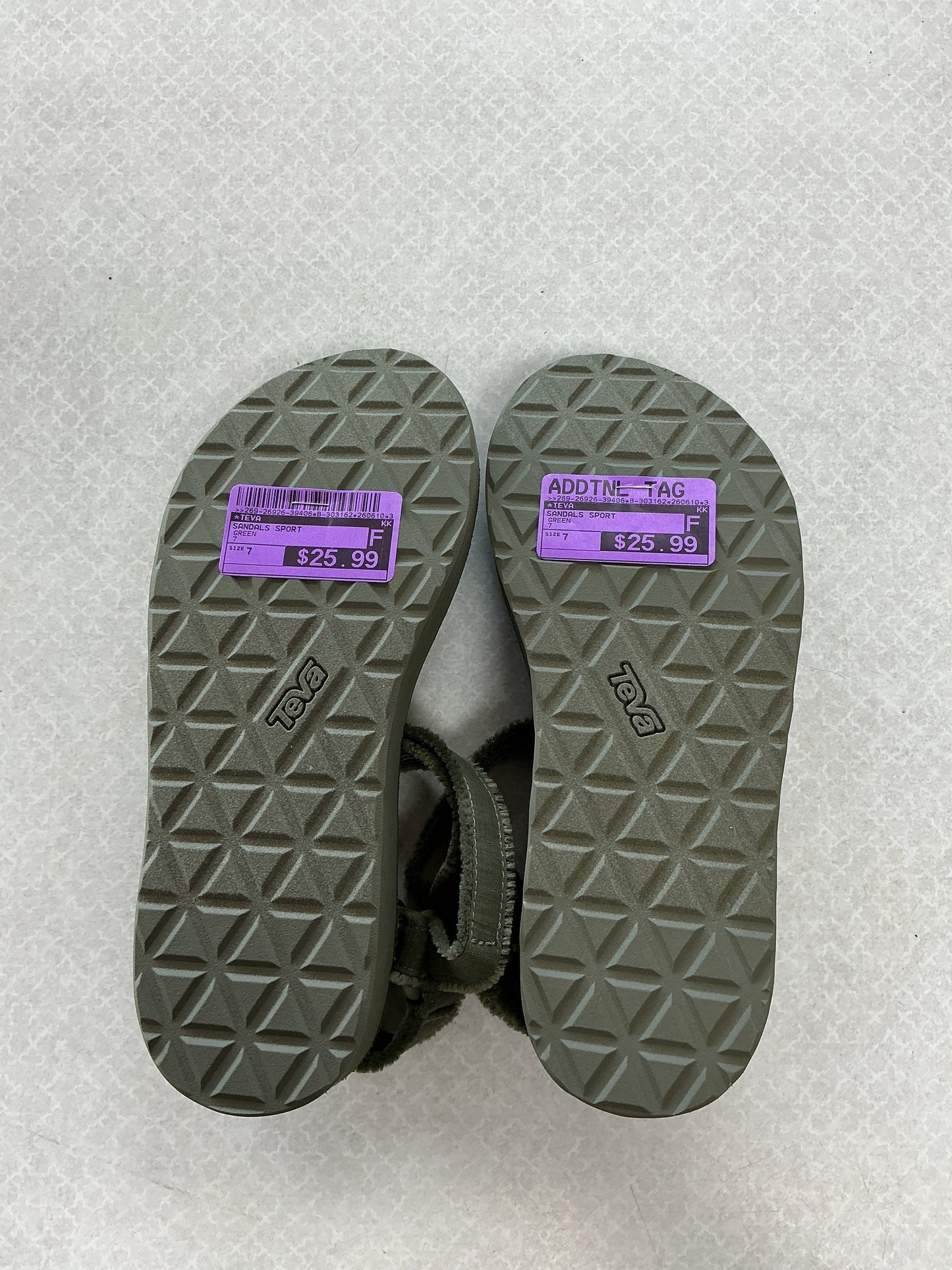 Sandals Sport By Teva In Green, Size:7