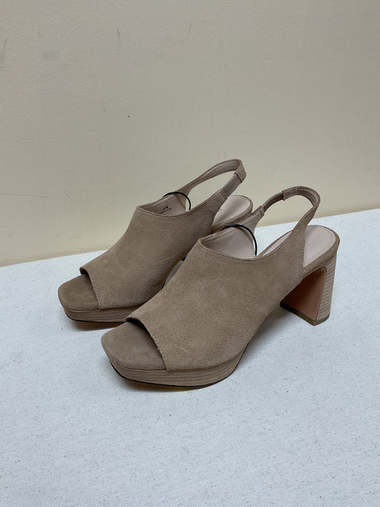 Shoes Heels Block By Cmb In Tan, Size:6.5