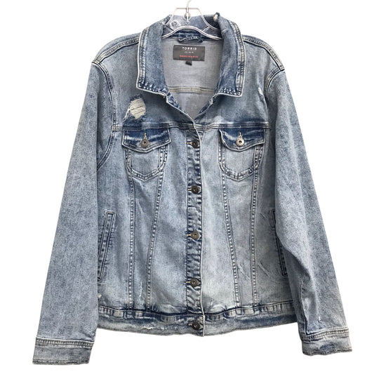 Jacket Denim By Torrid In Blue Denim, Size:4X