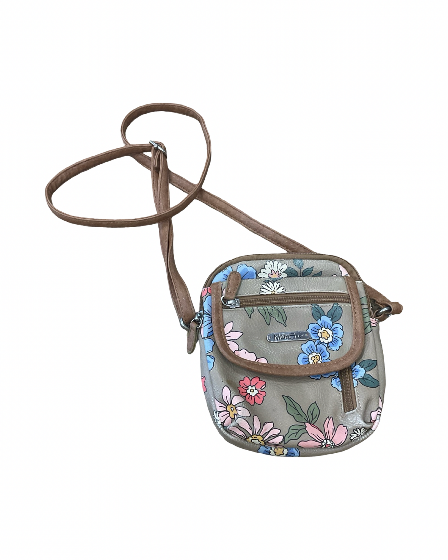 Crossbody By Clothes Mentor In Tan, Size:Small