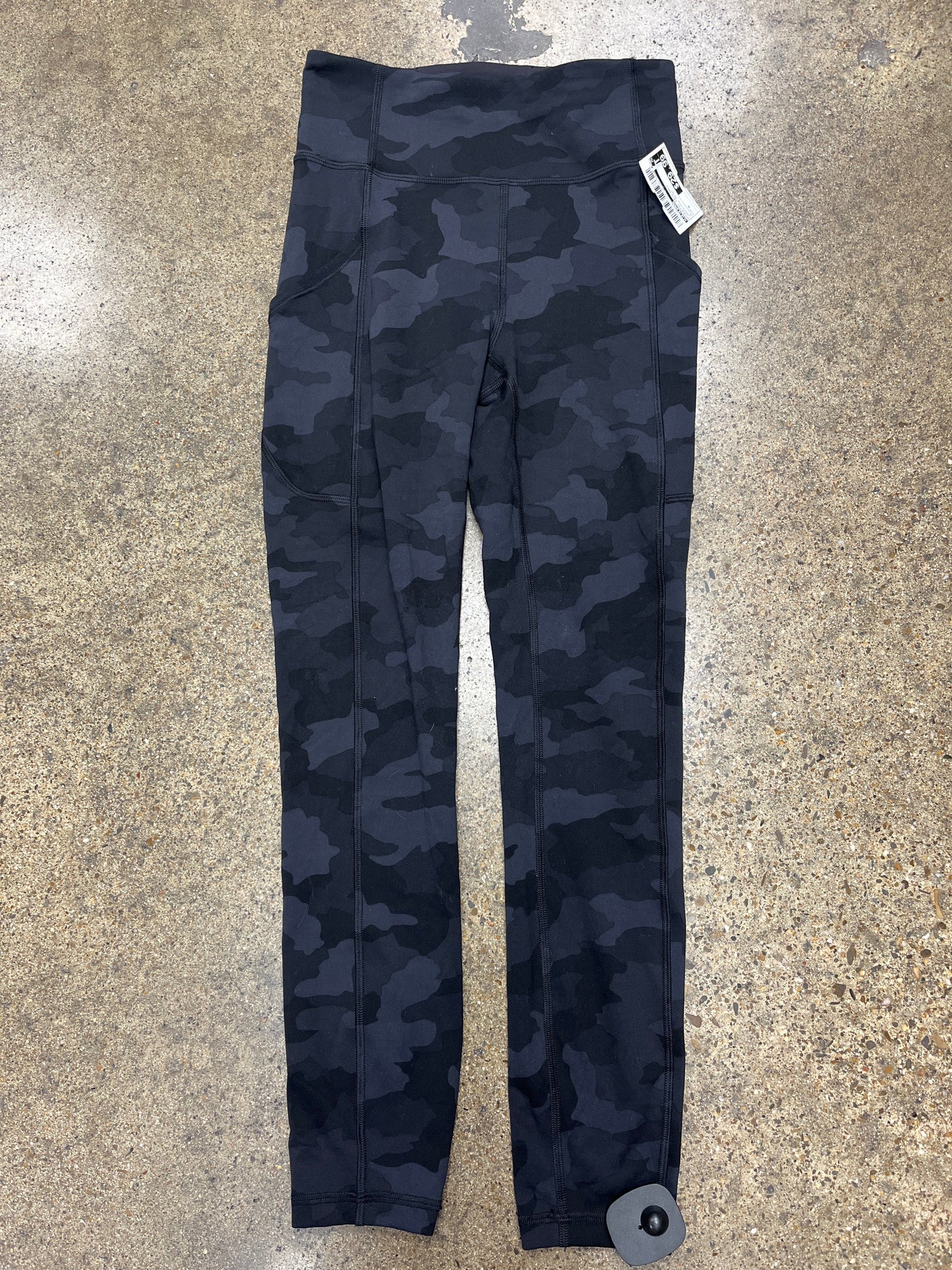 Athletic Leggings By Lululemon In Camouflage Print, Size:4