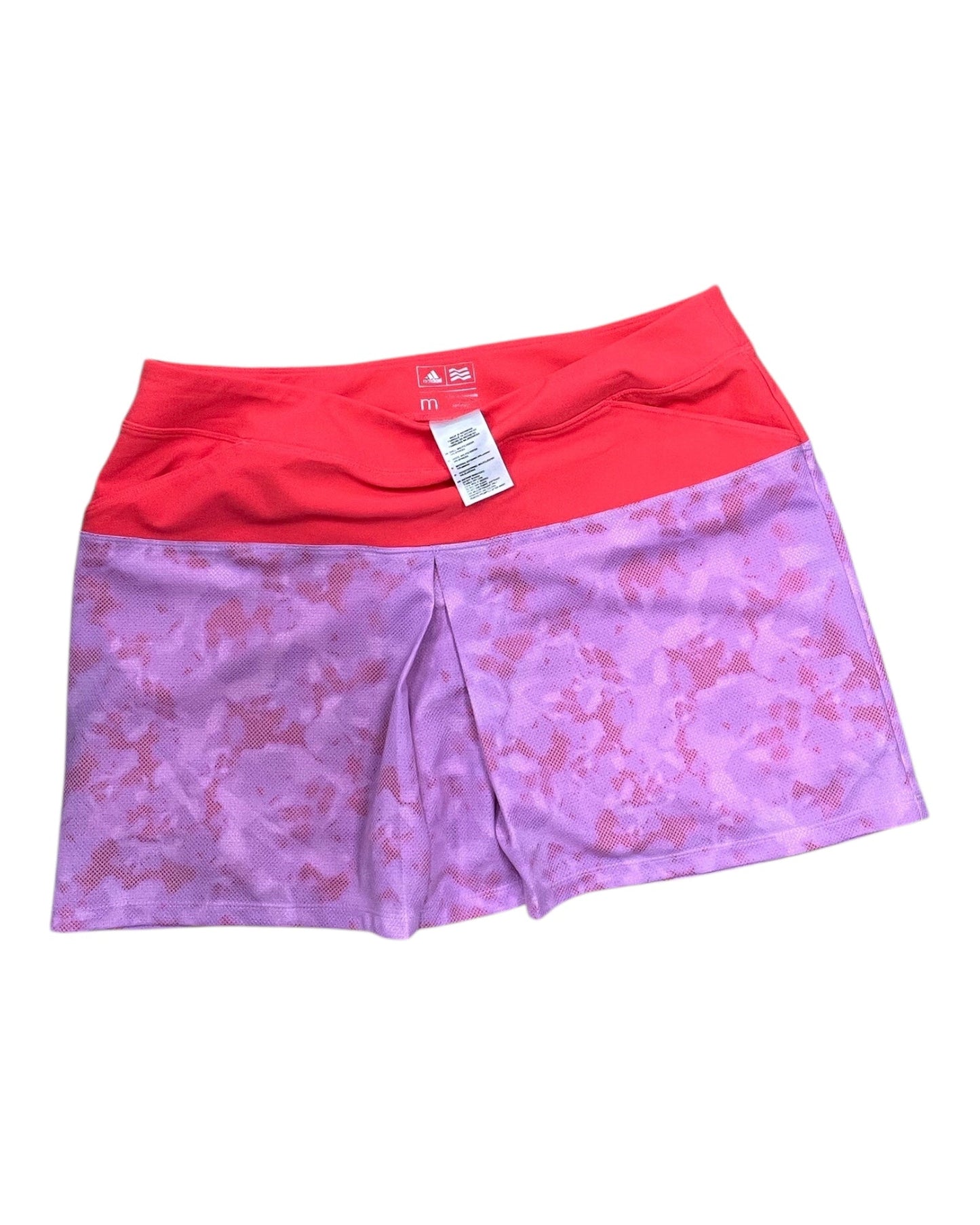 Skort By Adidas In Orange & Pink, Size:M