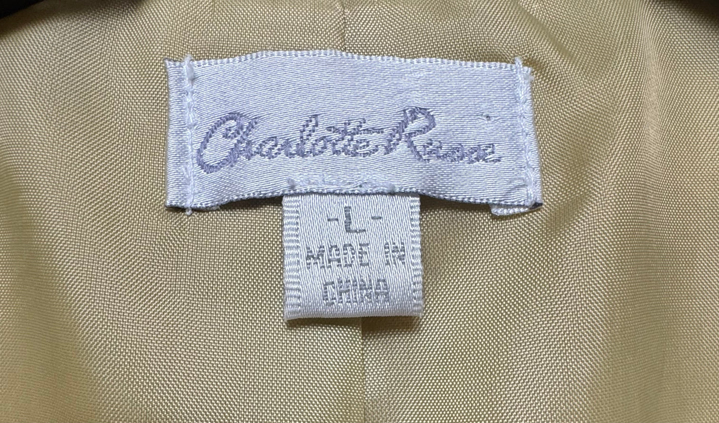 Jacket Leather By Charlotte Russe In Taupe, Size: 10