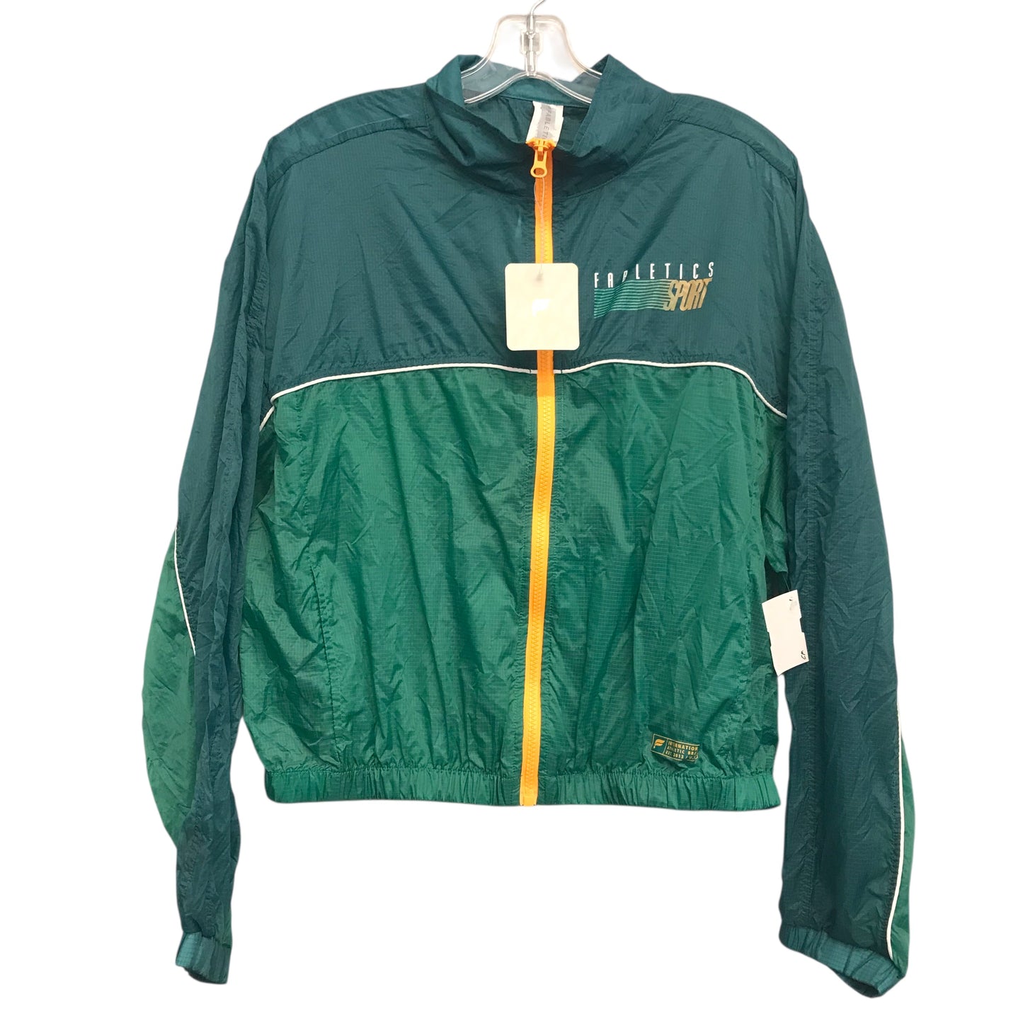 Athletic Jacket By Fabletics In Green, Size:L