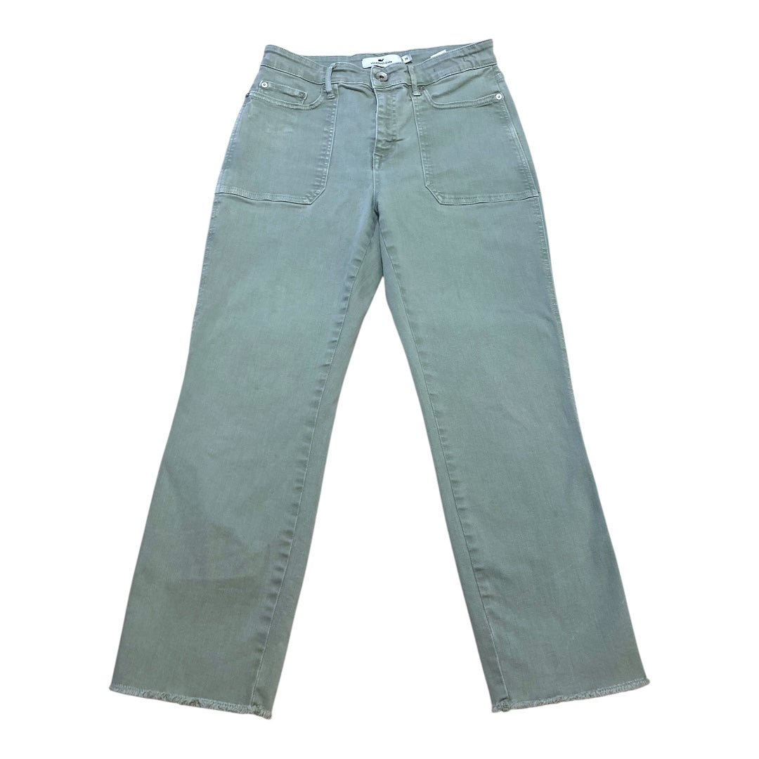 Jeans Cropped By Vineyard Vines In Green, Size:6