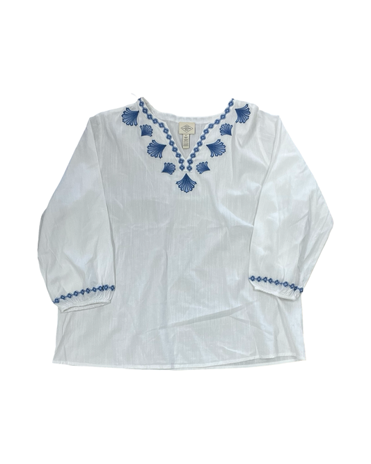 Top Ls By St Johns Bay In Blue & White, Size:Xl