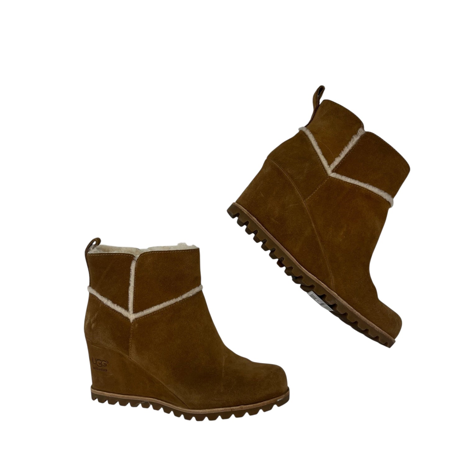 Boots Designer By Ugg In Brown, Size:8