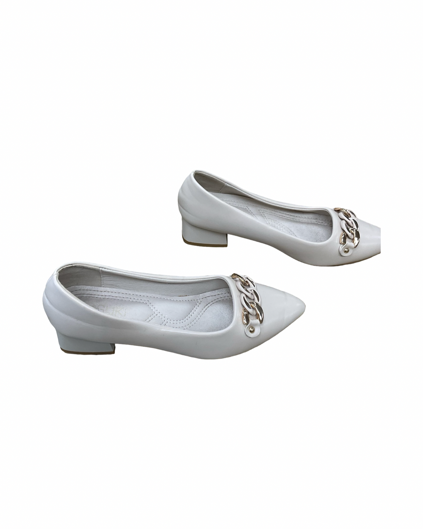Shoes Heels Block By Clothes Mentor In Cream, Size:5.5