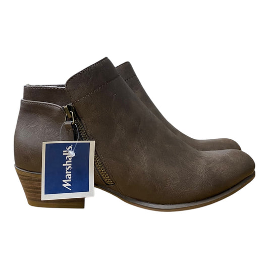 Boots Ankle Flats By Union Bay In Brown, Size:6.5