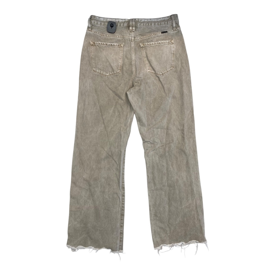 Jeans Wide Leg By Kancan In Tan, Size:8