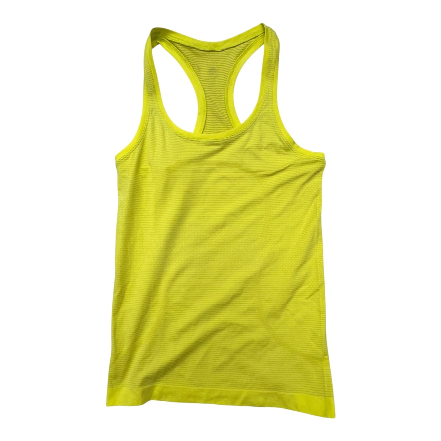 Athletic Tank Top Designer By Lululemon In Yellow, Size:4