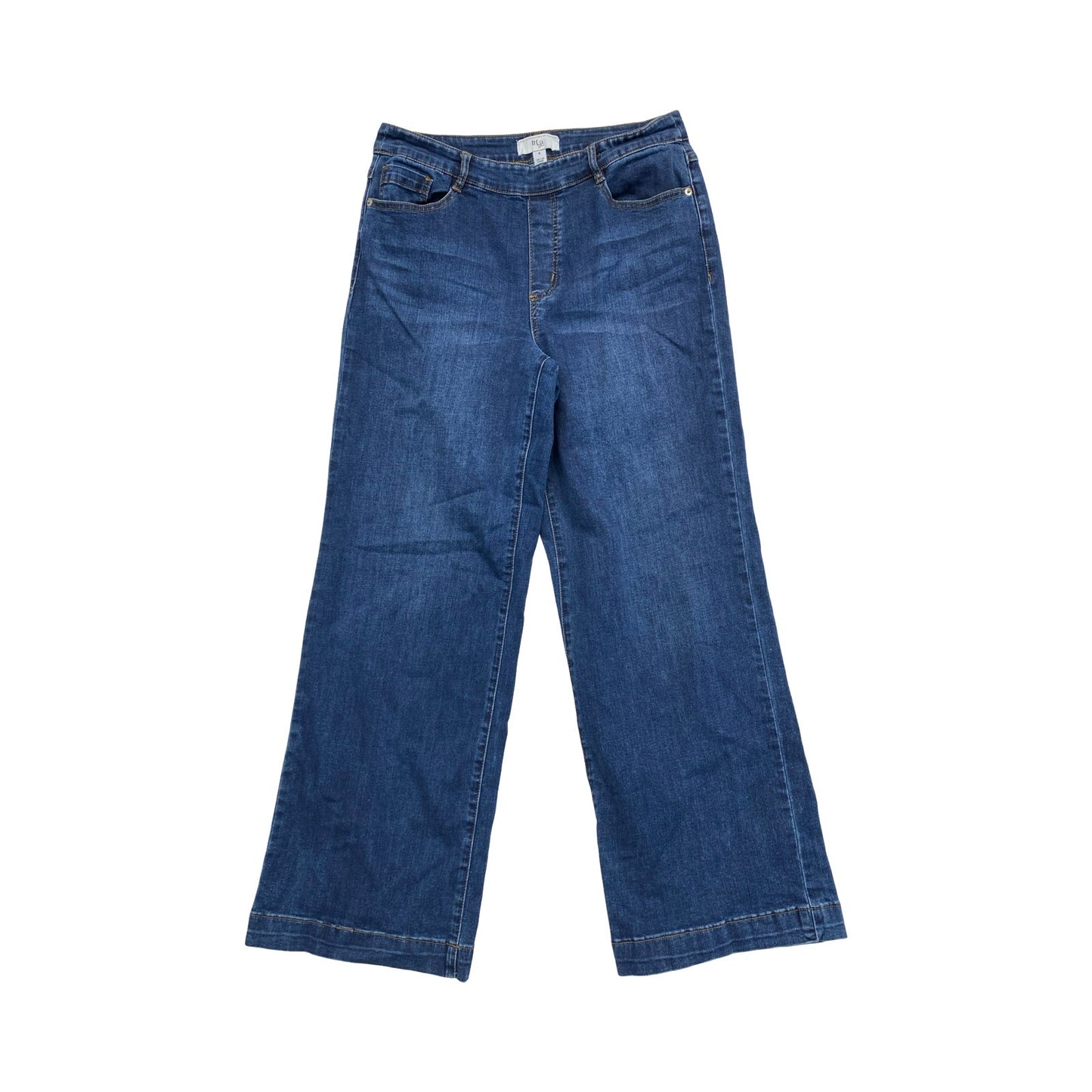 Jeans Wide Leg By Cmc In Blue Denim, Size:6