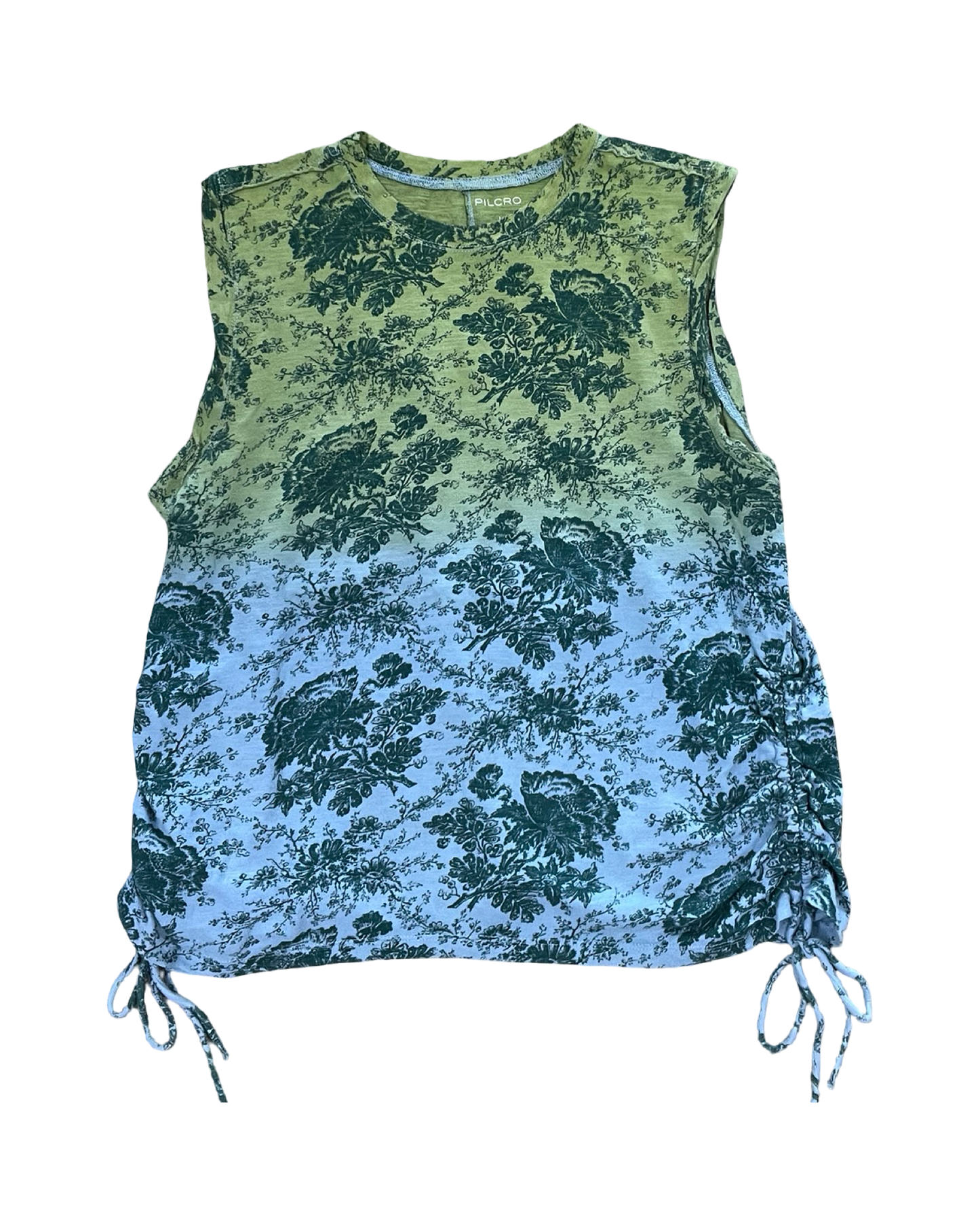 Top Sleeveless By Pilcro In Blue & Green, Size:L