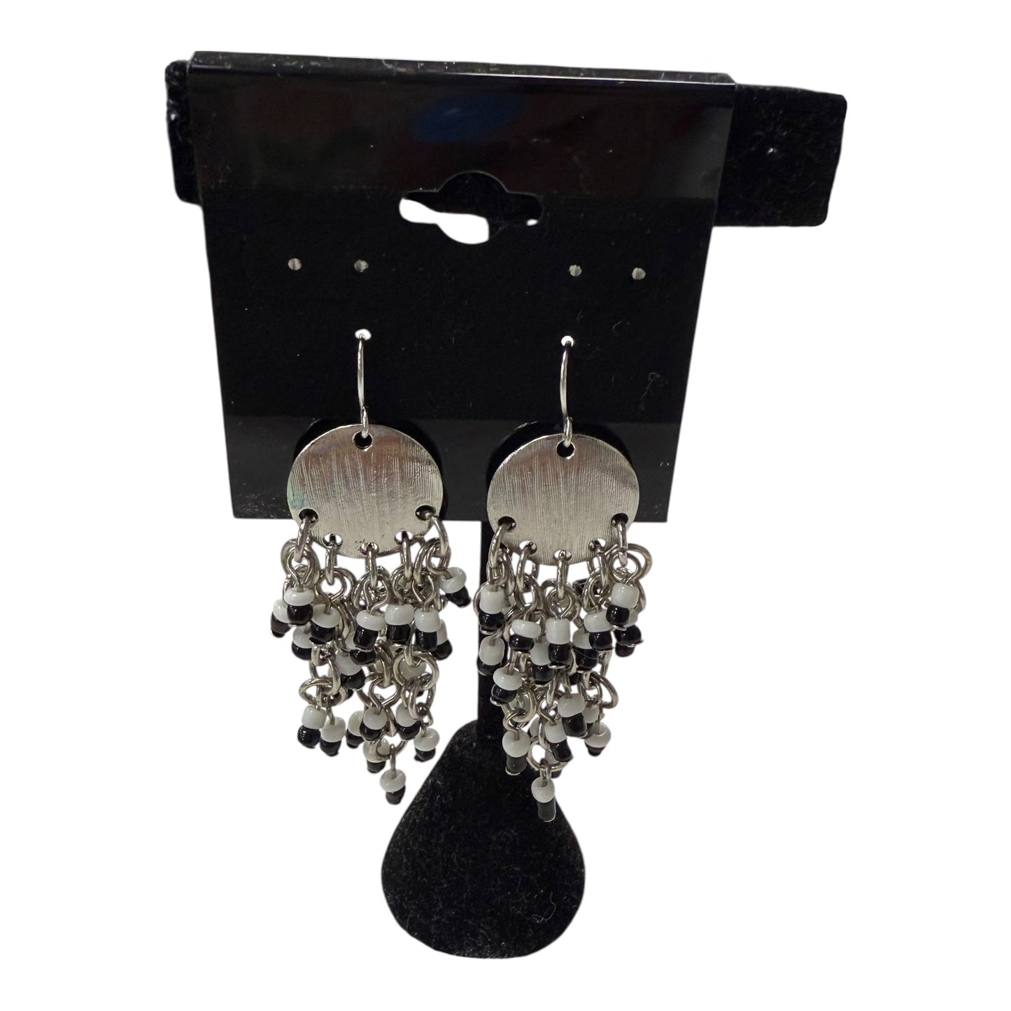 Earrings Dangle/Drop  In Black & White
