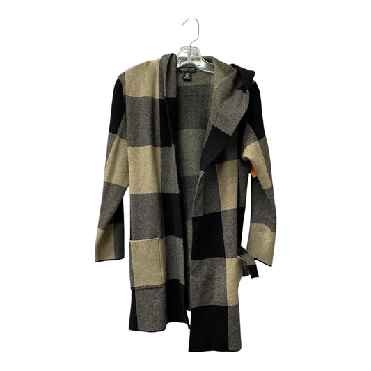 Cardigan By Rachel Zoe In Black & Brown, Size:1X