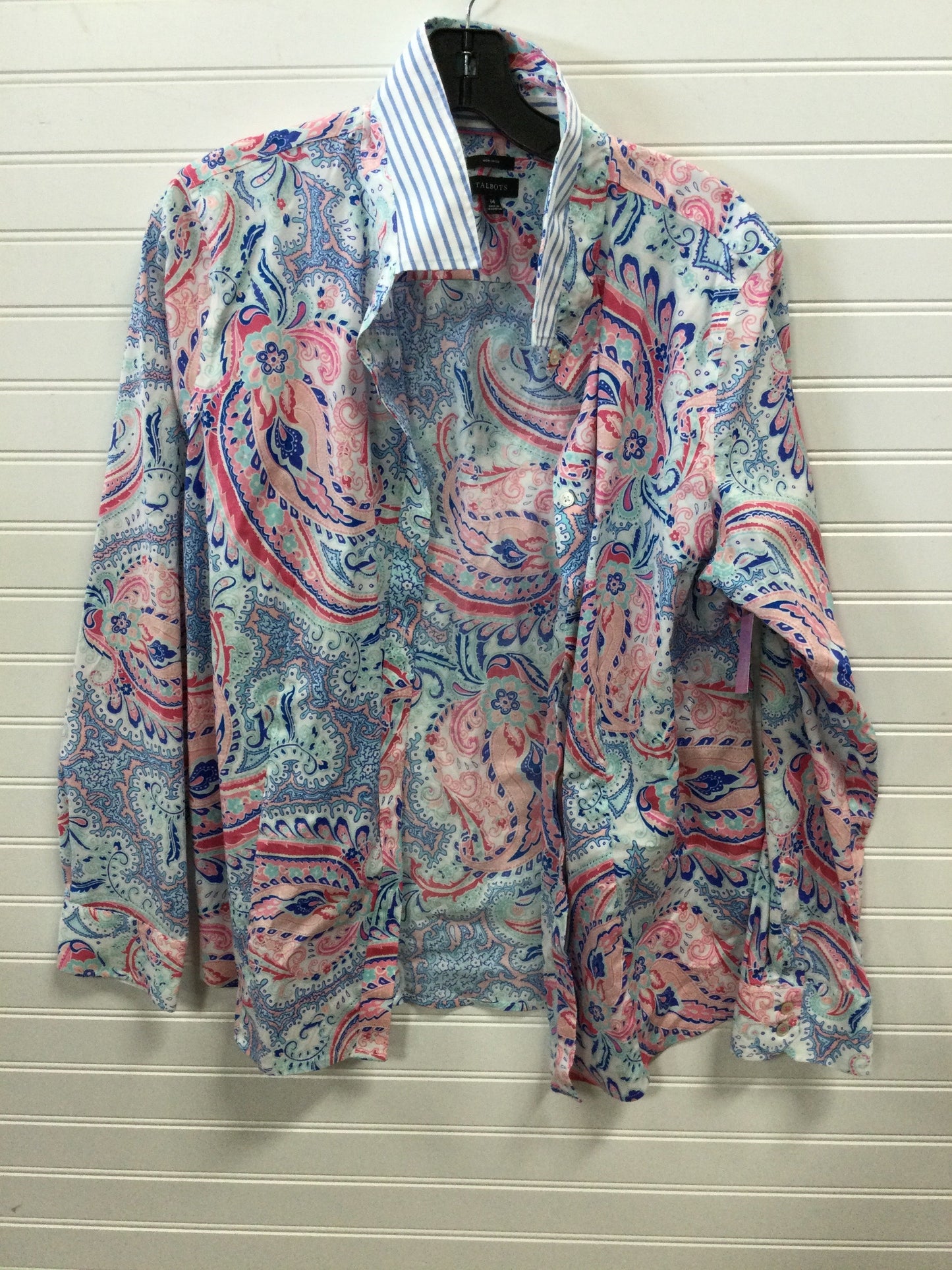 Top Ls By Talbots In Paisley Print, Size:14