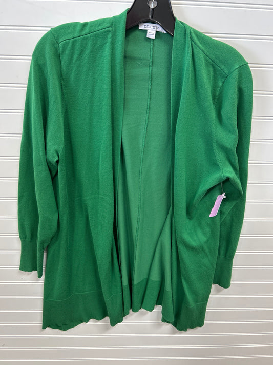 Cardigan By Chicos In Green, Size:M