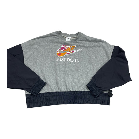 Athletic Top Ls Crewneck By Nike In Multi, Size:L