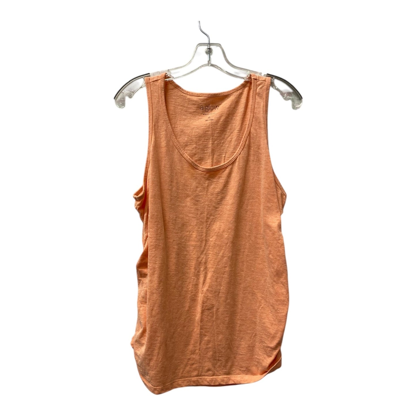 Mat Tank Top By A Glow In Orange, Size:Xl