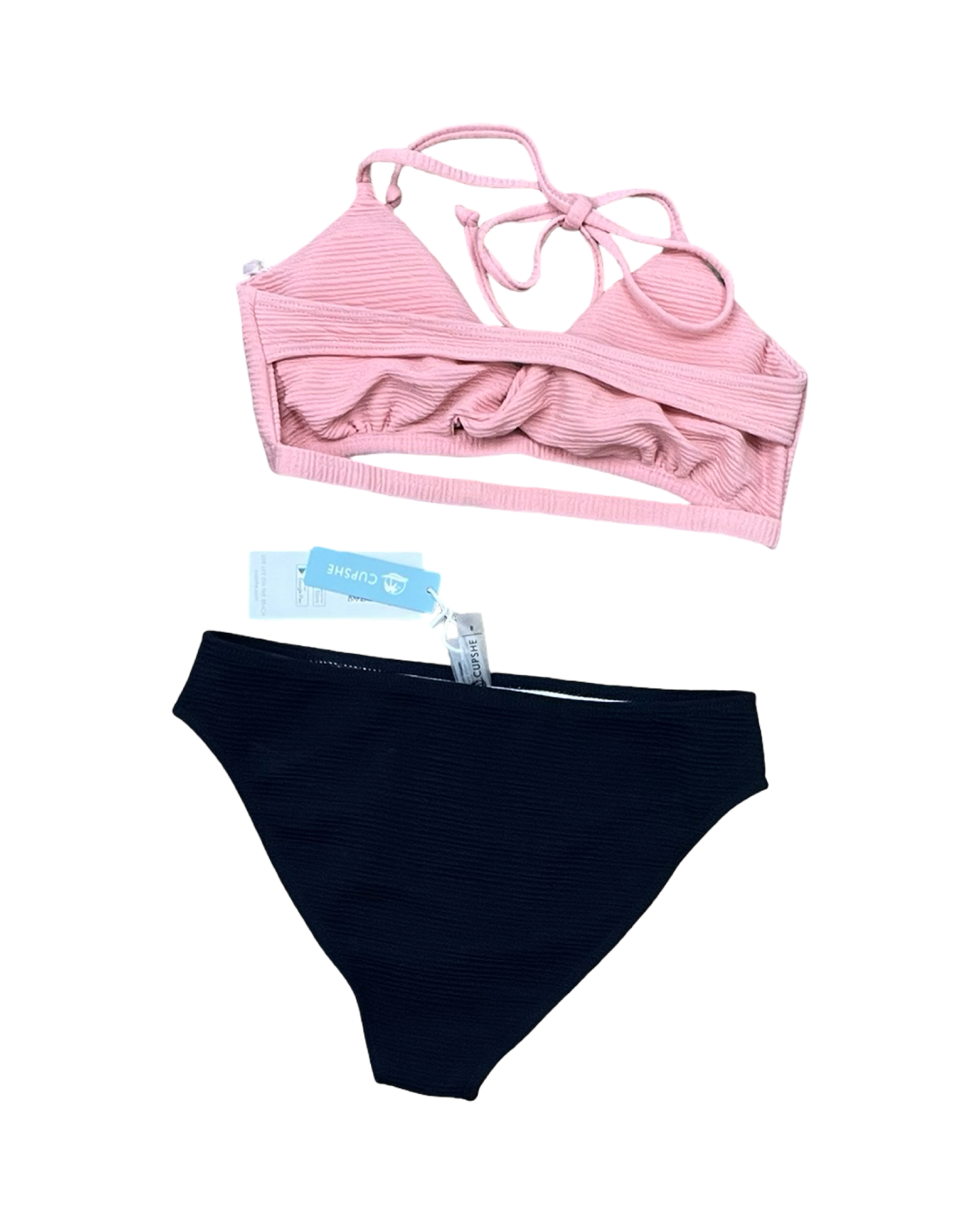 Swimsuit 2Pc By Cupshe In Blue & Pink, Size:S