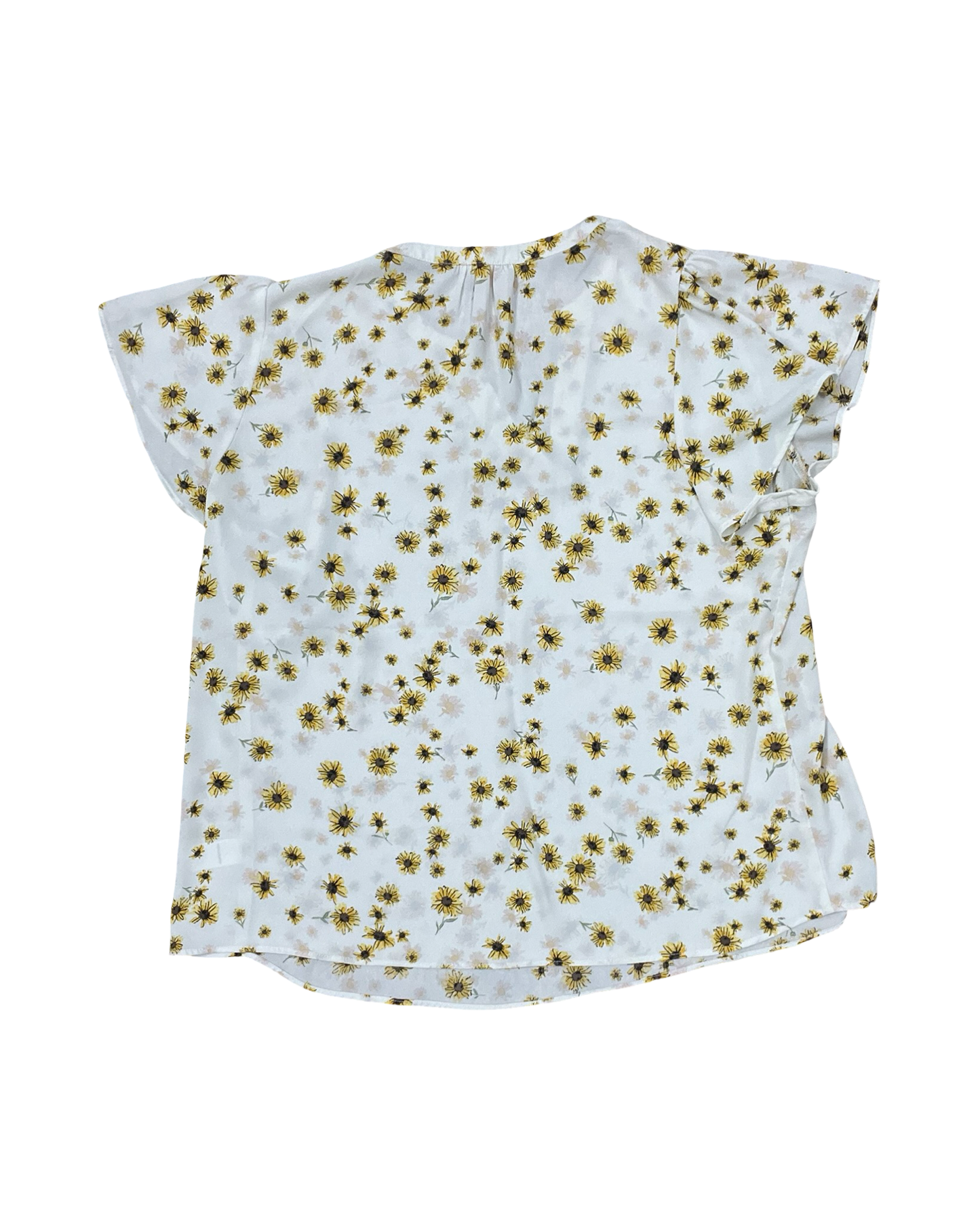 Top Ss By Maurices In Cream & Yellow, Size:1X