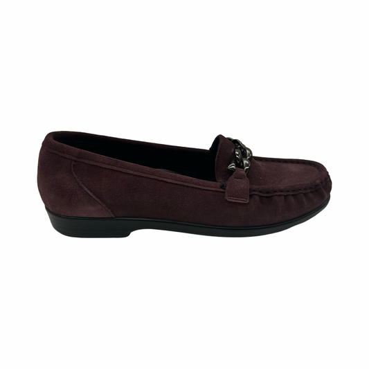 Shoes Flats By Sas In Maroon, Size:8