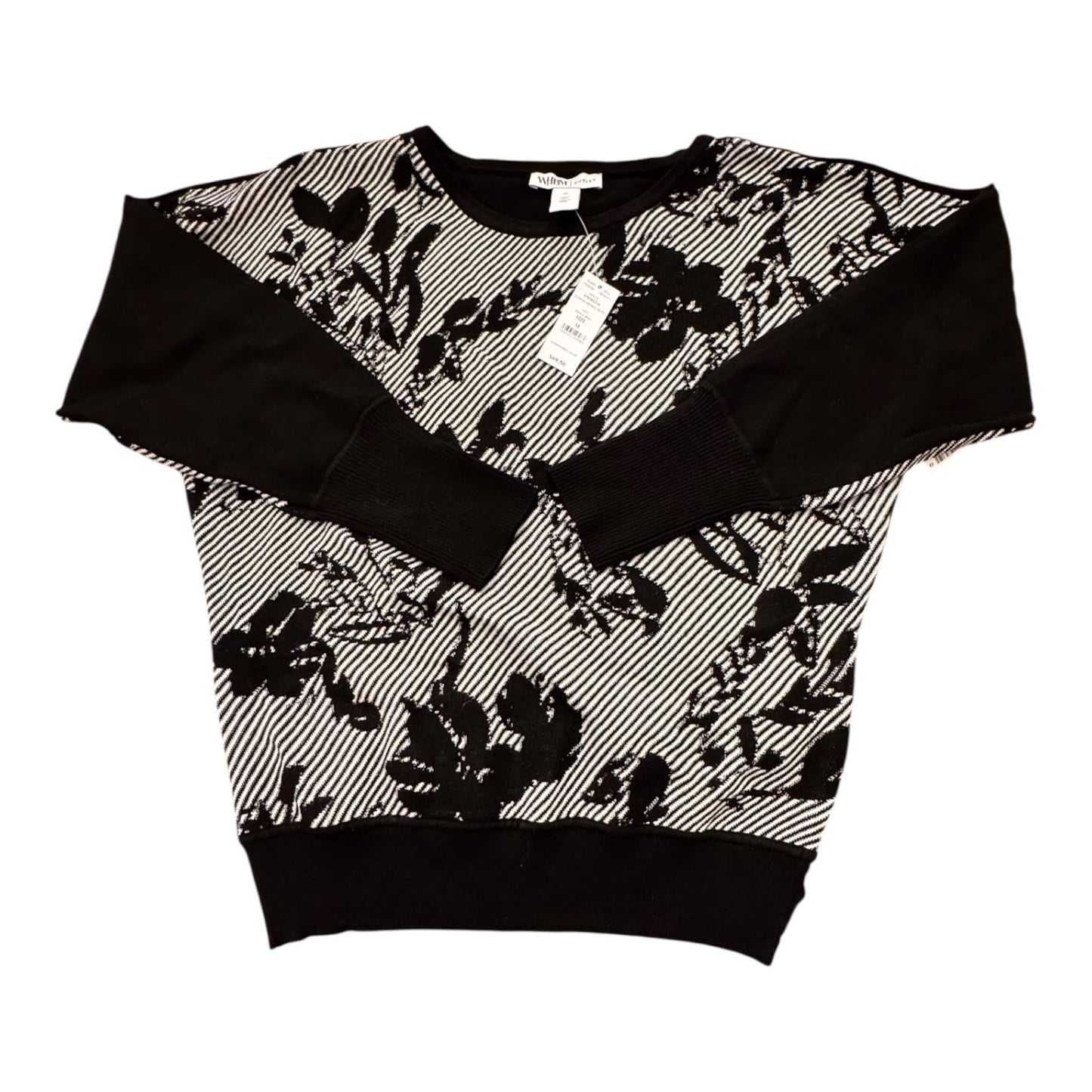 Sweater By White House Black Market In Black & White, Size:M