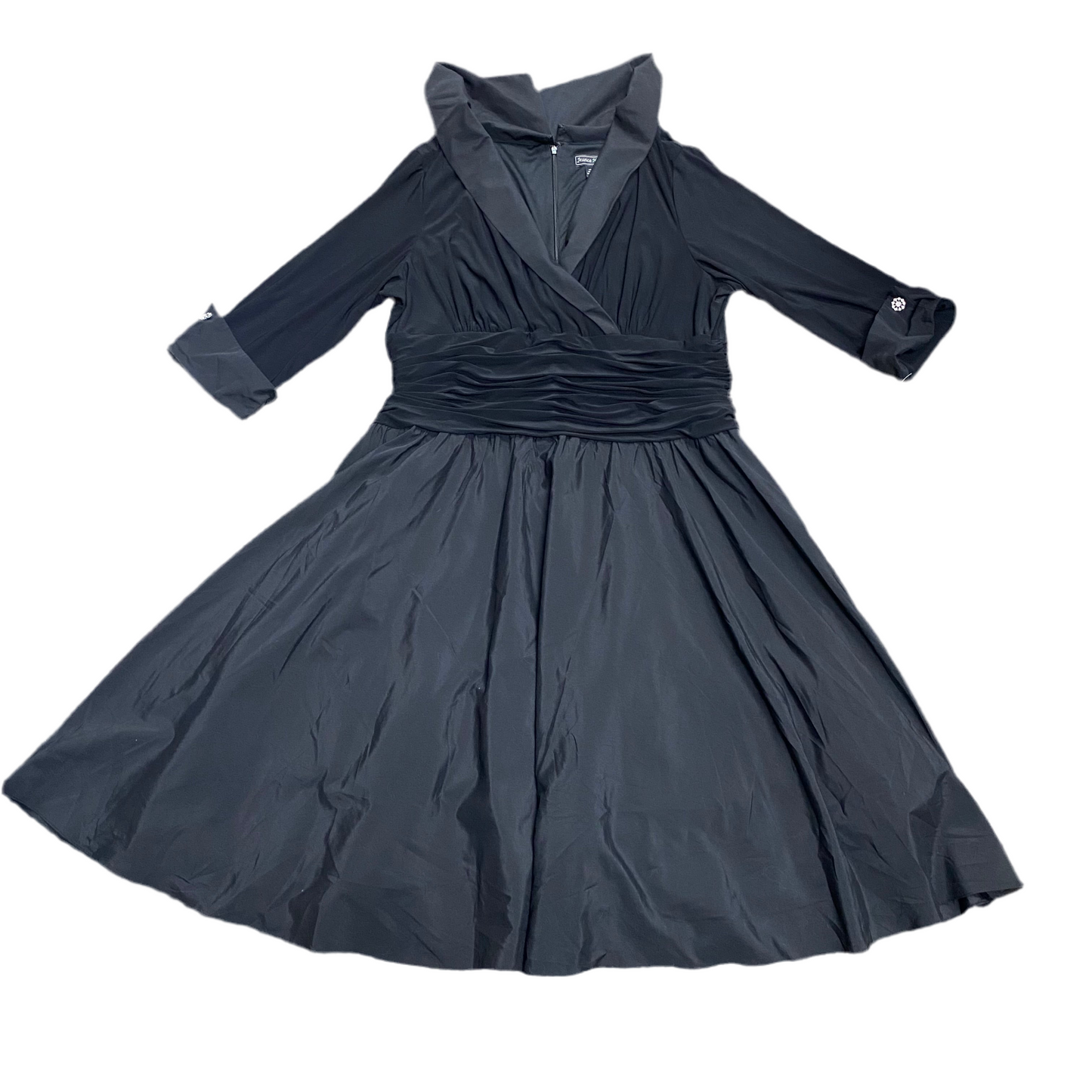 Dress Party Midi By Jessica Howard In Black, Size:20