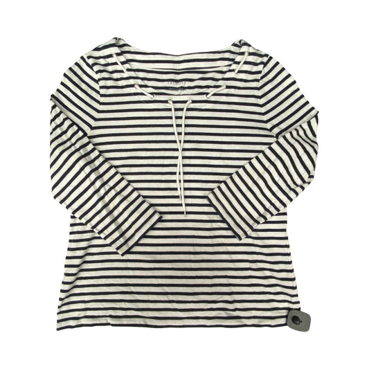 Top Ls By Talbots In Blue & White, Size:L