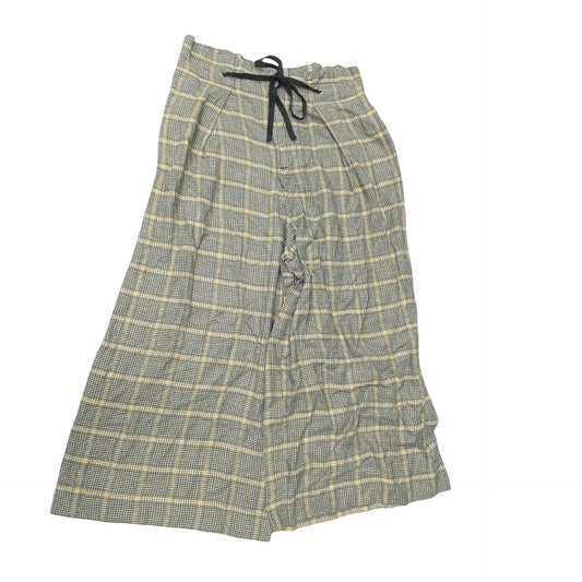 Pants Wide Leg By Free People In Plaid Pattern, Size:L