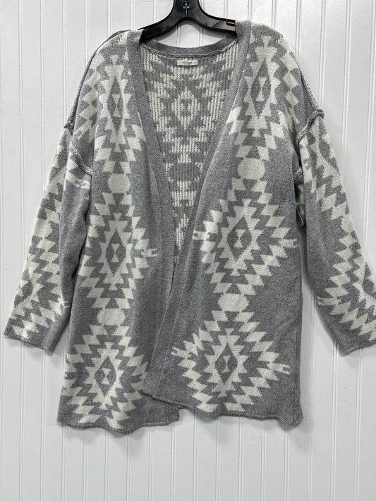 Sweater Cardigan By Maurices In Grey, Size:1X