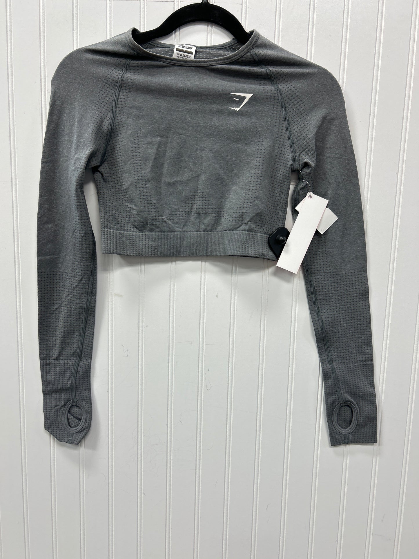 Athletic Top Ls Crewneck By Gym Shark In Grey, Size:S