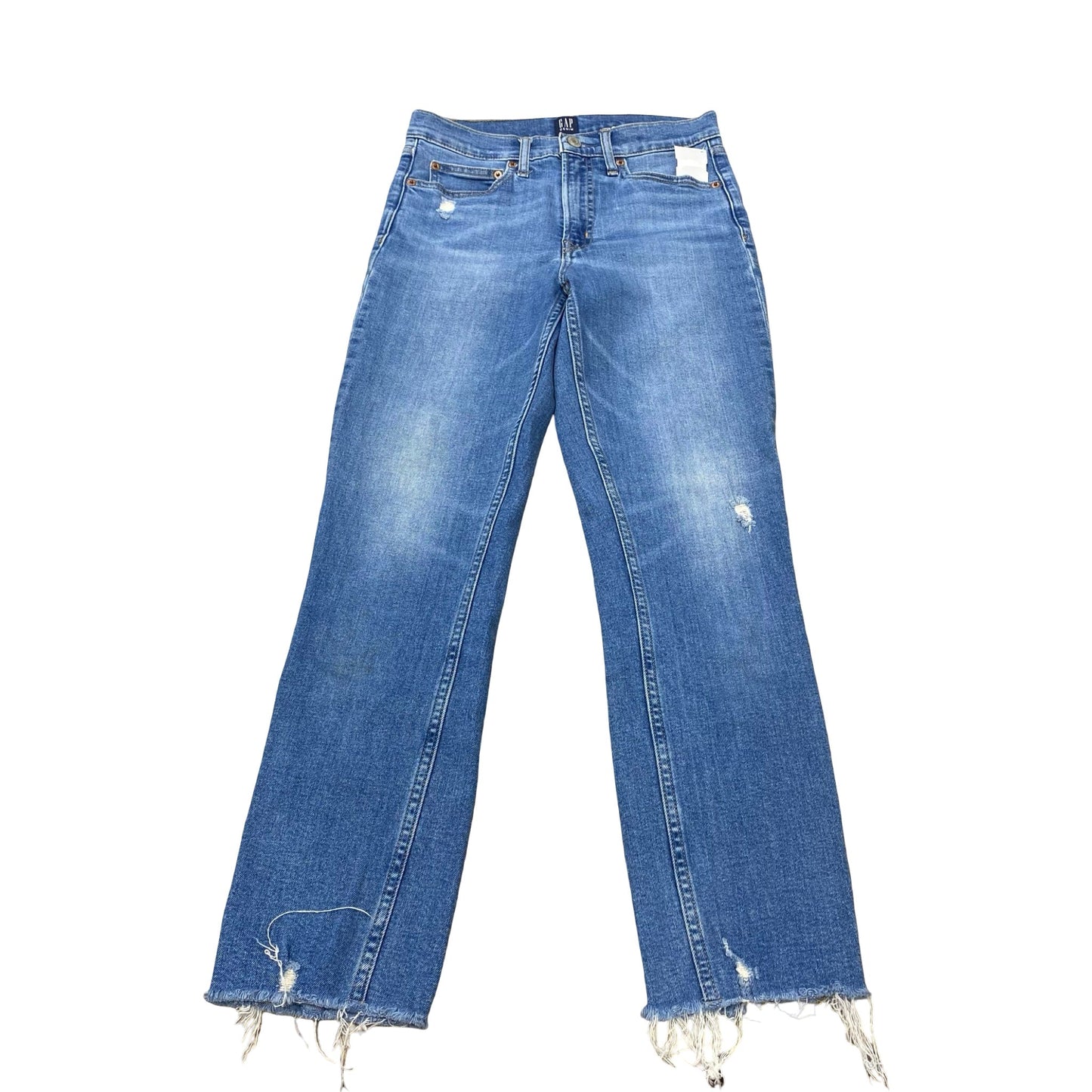 Jeans Straight By Gap In Blue Denim, Size:2
