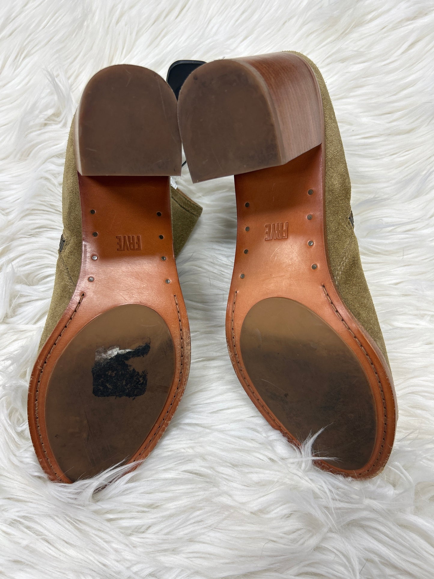 Boots Designer By Frye In Taupe, Size:11