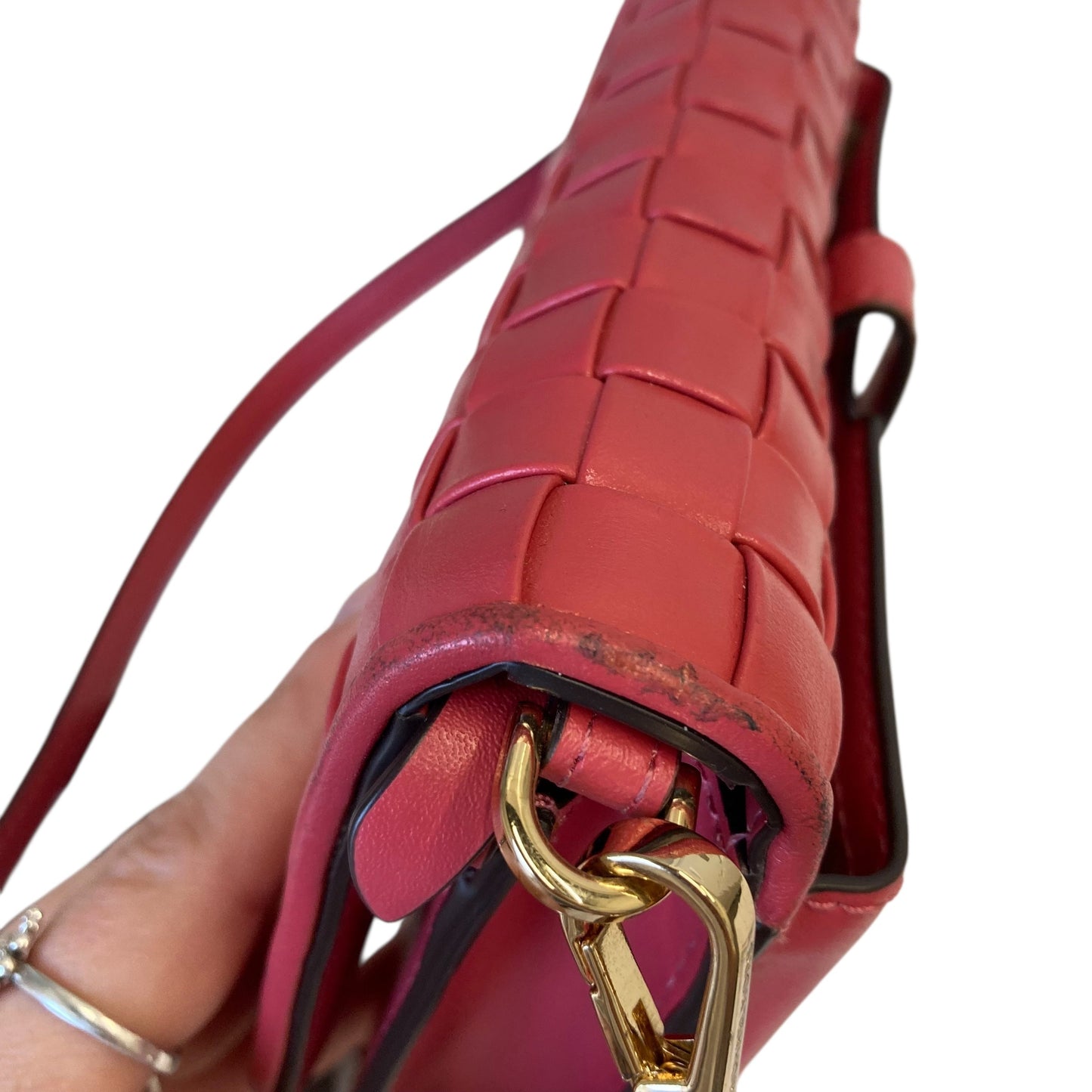 Crossbody Designer By Michael Kors In Dark Pink, Size:Small