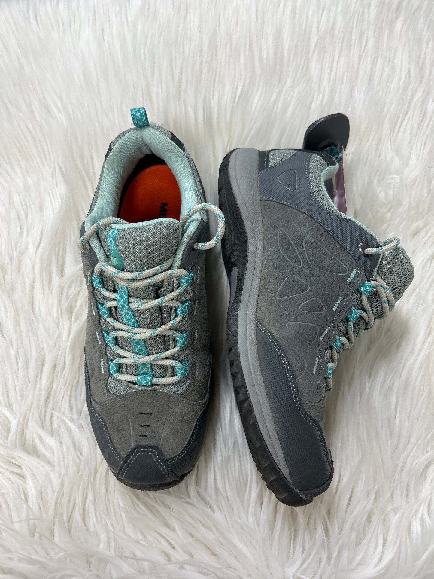 Shoes Hiking By Merrell In Grey, Size:8.5