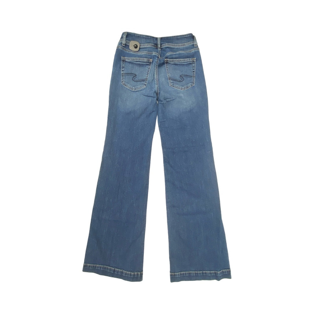 Jeans Wide Leg By Silver In Blue, Size:8