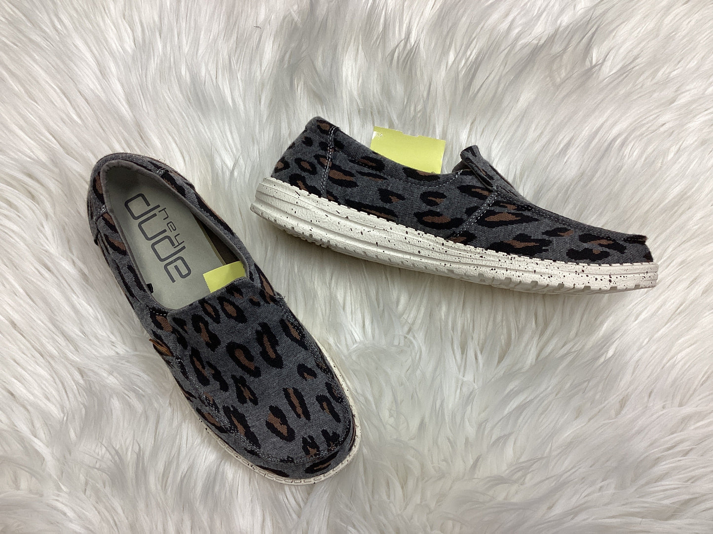 Shoes Flats By Hey Dude In Grey, Size:9