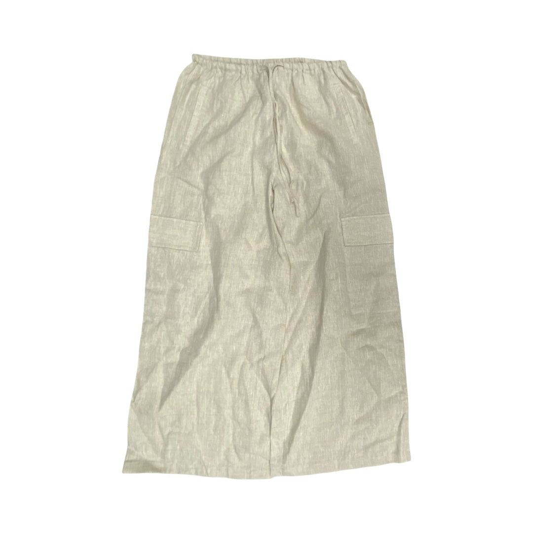Pants Linen By Grade & Gather In Beige, Size:S