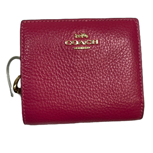 Wallet Designer By Coach In Pink, Size:Small