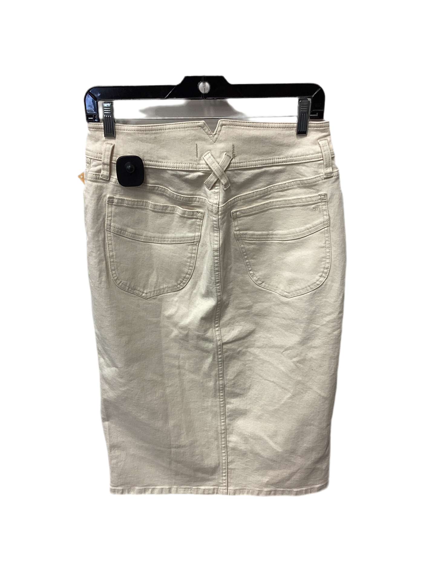 Skirt Midi By Madewell In Cream Denim, Size:6