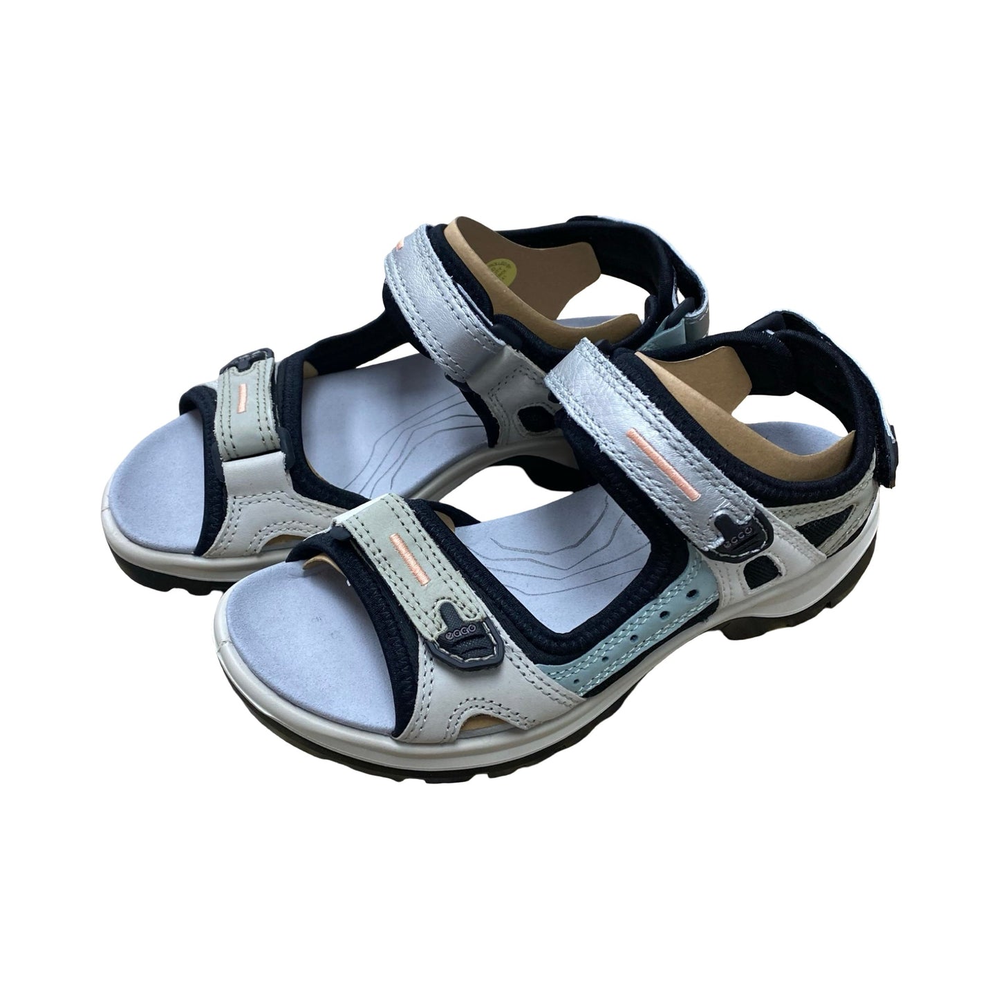 Sandals Flats By Ecco In Multi, Size:6.5