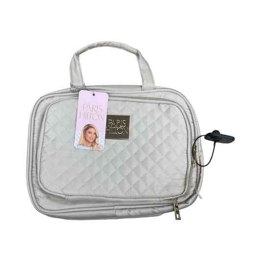 Makeup Bag By Paris Hilton In Tan, Size:Medium