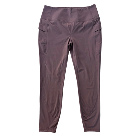 Athletic Leggings By Eddie Bauer In Mauve, Size: Xl