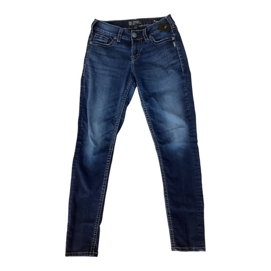 Jeans Skinny By Silver In Blue, Size:4