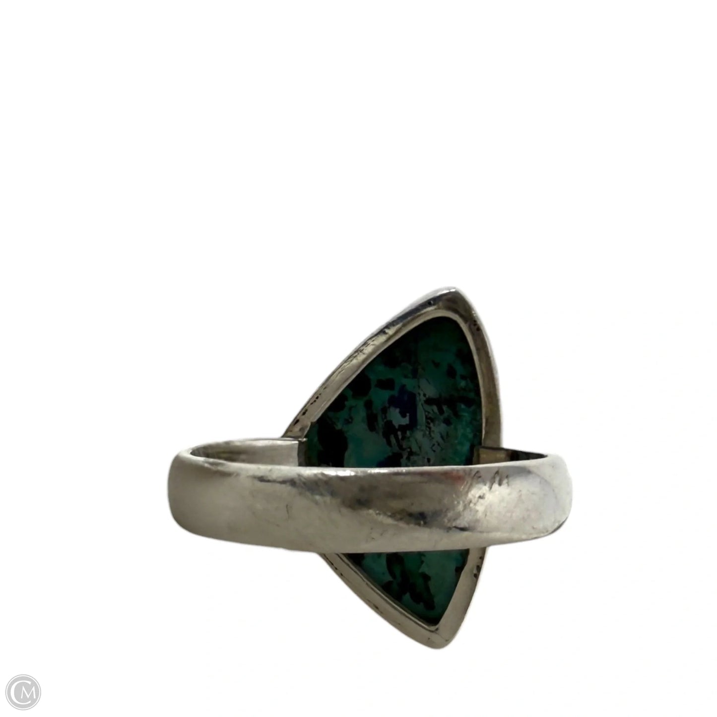 Sterling Silver & Crysocolla Ring, Size: 8