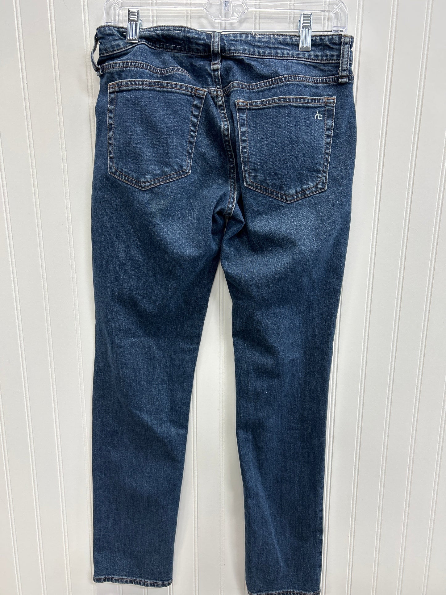 Jeans Straight By Rag And Bone In Blue Denim, Size:0